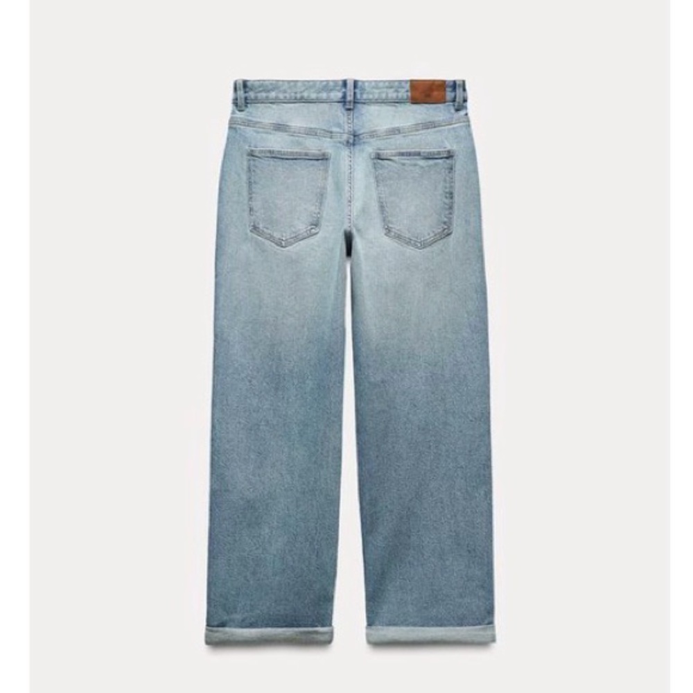 ZARA HIGH RISE Z1975 RELAXED FIT JEANS - Picture 4 of 10
